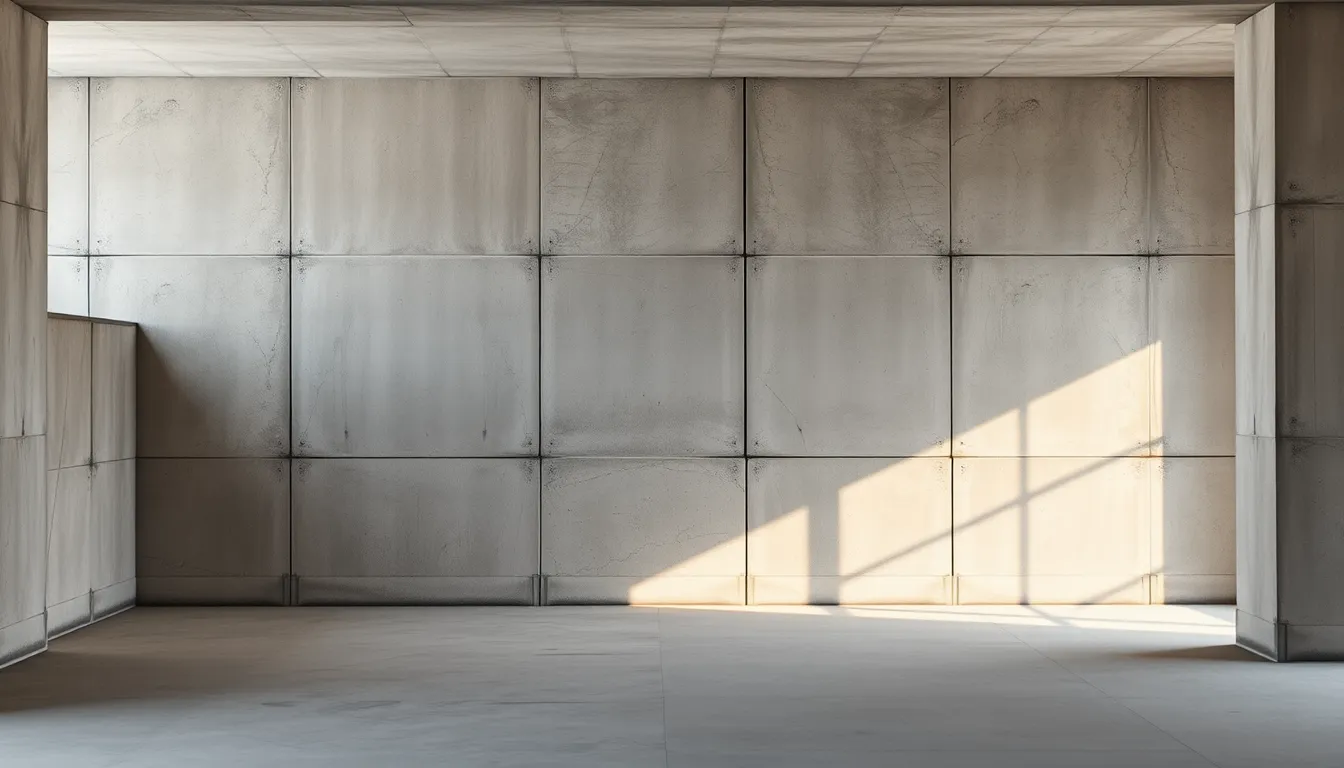 Mur en placoplâtre neuf prêt pour la peinture à Chambéry